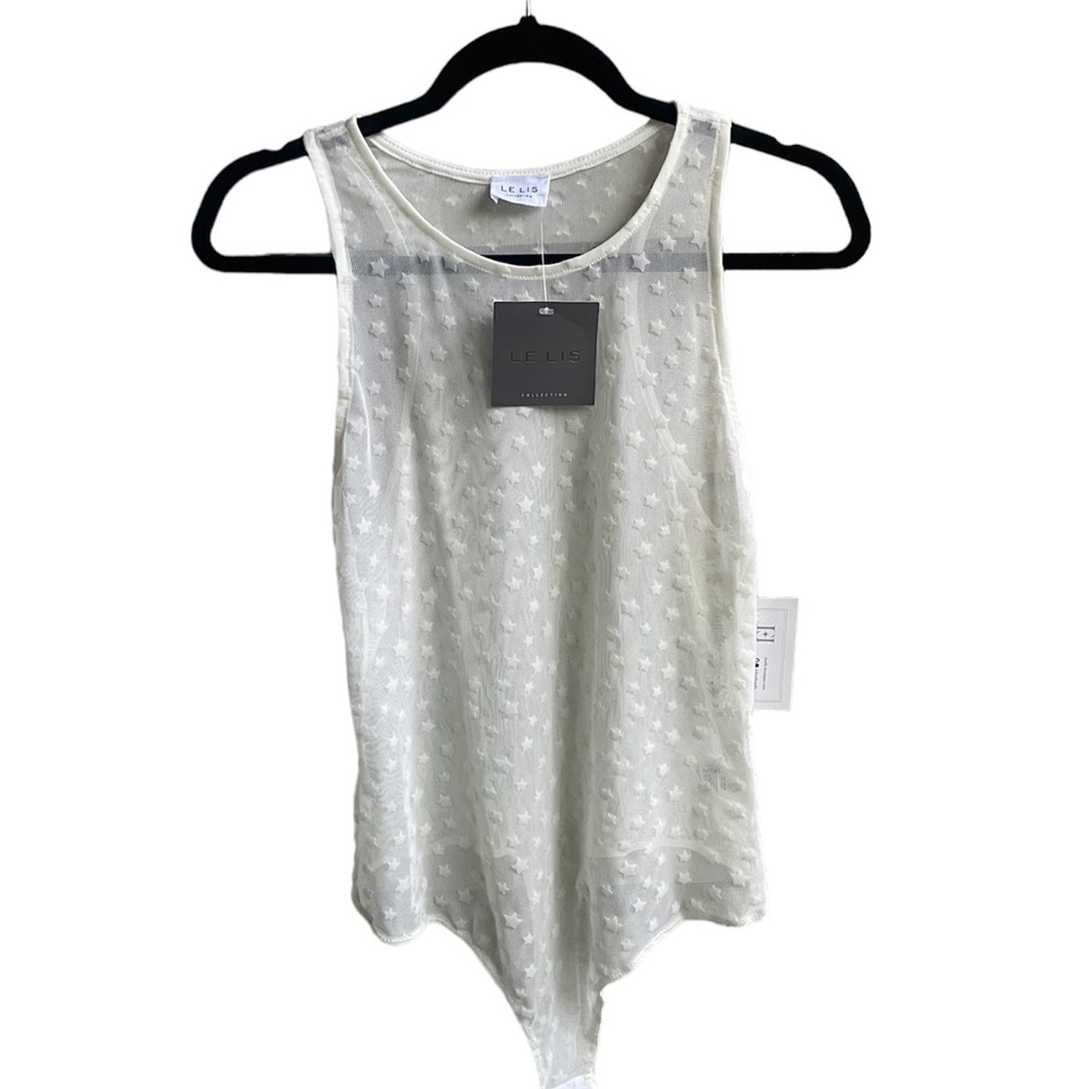 White stars bodysuit
